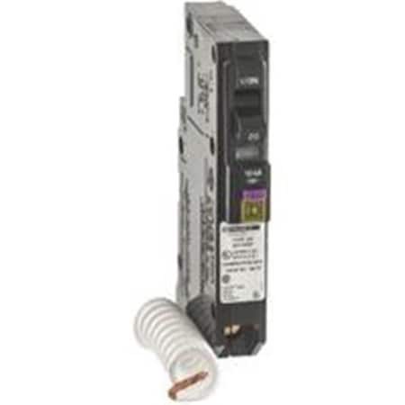 Square D Circuit Breaker, QO Series, 20A, 1 Pole, 120V AC, 10kA at 120V AC 6562821